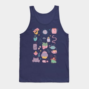 Pink witch Tank Top